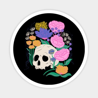 Skull Garden Neon Magnet